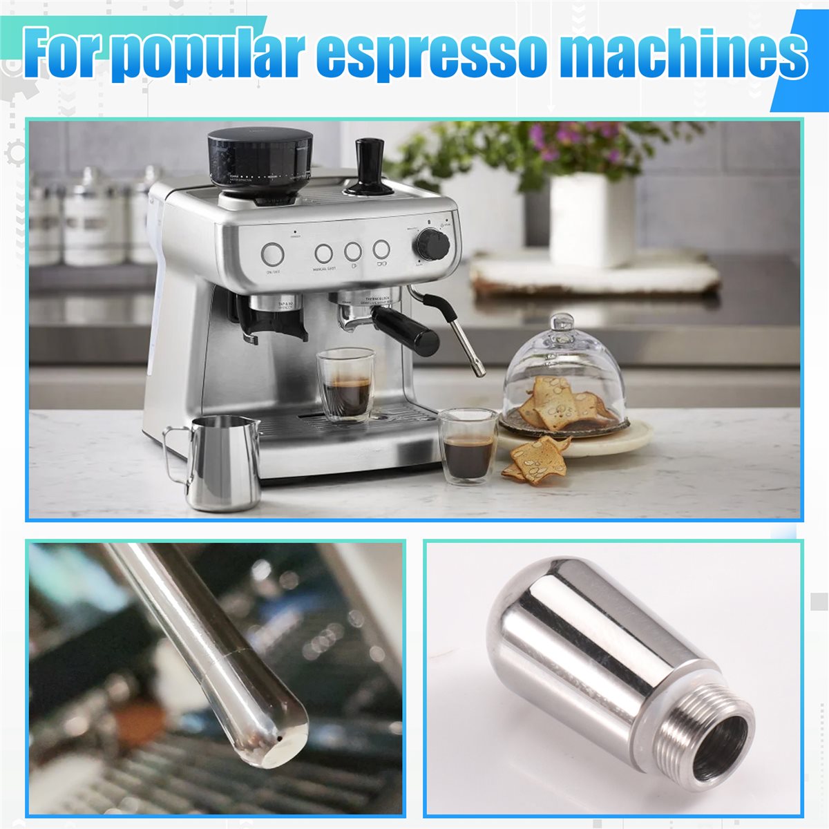 Steam Wand Tip - Coffee Milk Foam Steam Wand Tip