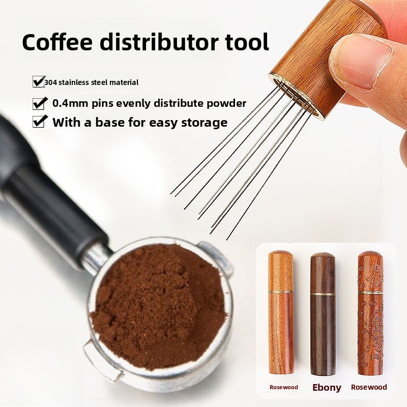 Wood Stainless Steel Coffee Po - огляд і ціна Coffee Distribution Tool