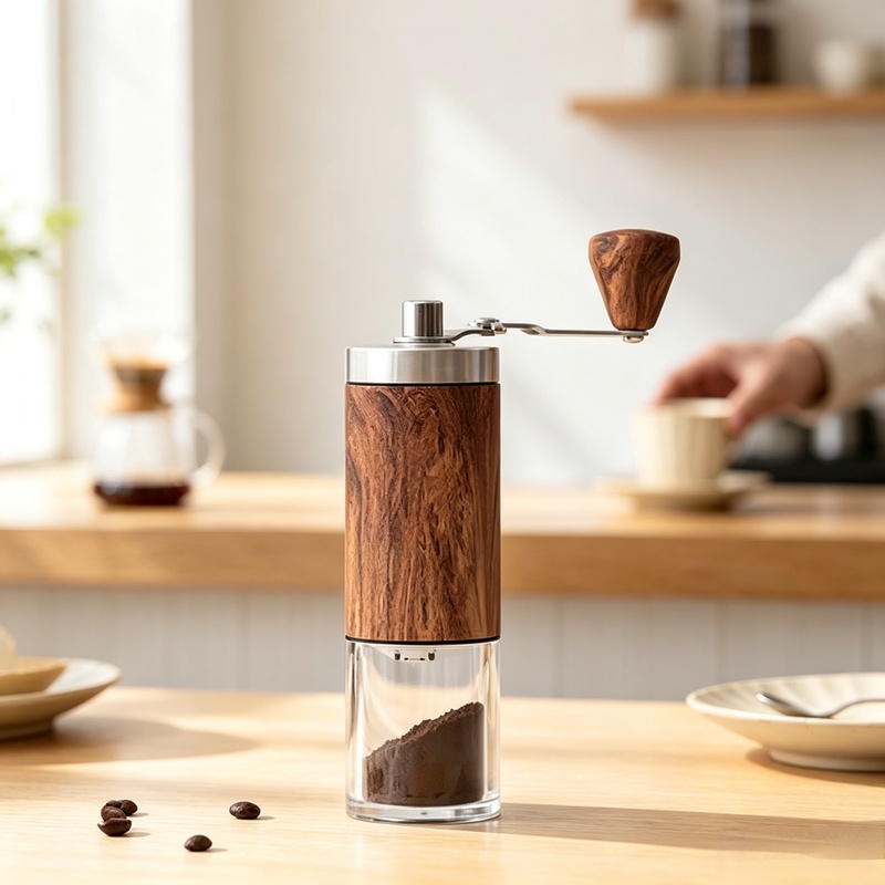 Portable Wood‑Grain Manual Cof - огляд і ціна Coffee Equipment Grinder