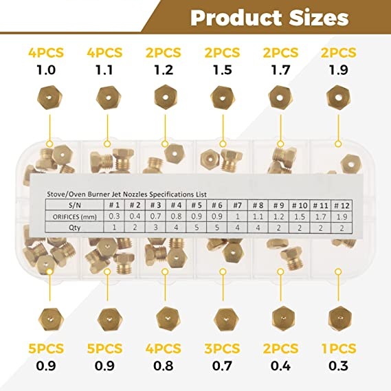 36Pc LP Propane Natural Gas Bu - огляд і ціна Steam Wand Tip