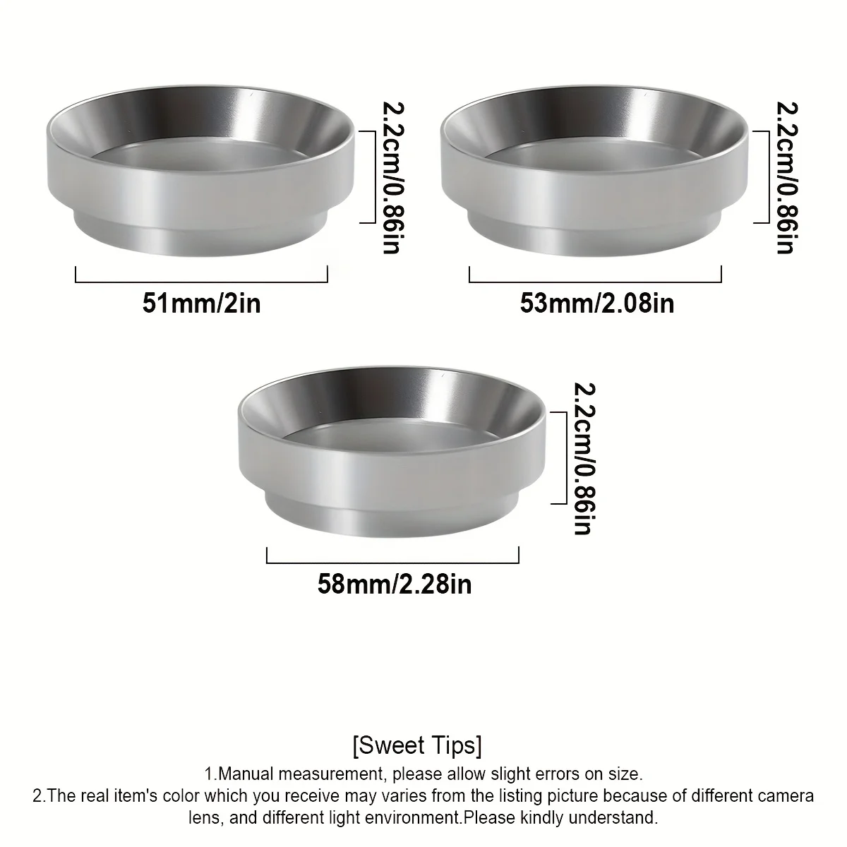 51/53/58mm Espresso Dosing Fun - огляд і ціна Dosing Funnel Ring