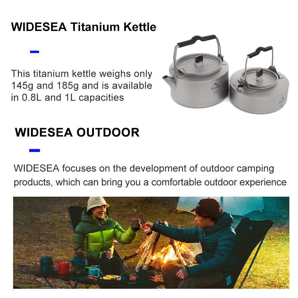 Widesea Camping Titanium Kettl - огляд і ціна Coffee Equipment And Supplies