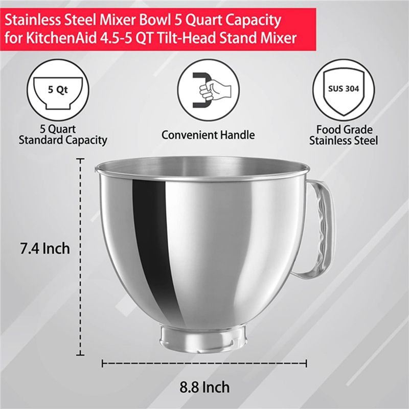 A21T 3X Stainless Steel Mixer  - огляд і ціна Kitchenaid Mixer Artisan 5Qt