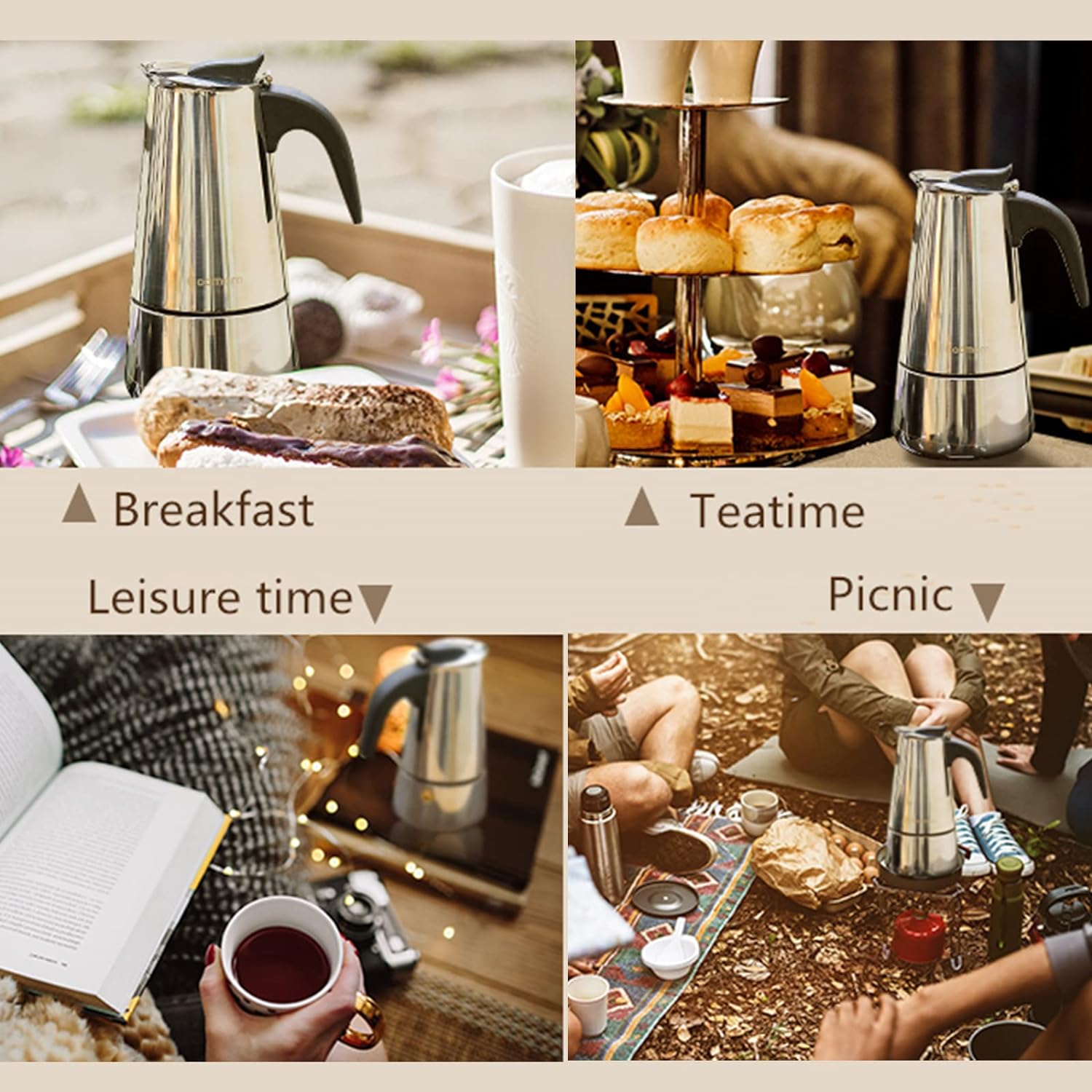 4/6/9 Cups Moka Pot Caffe Mach - огляд і ціна Equipment Of Coffee Machine