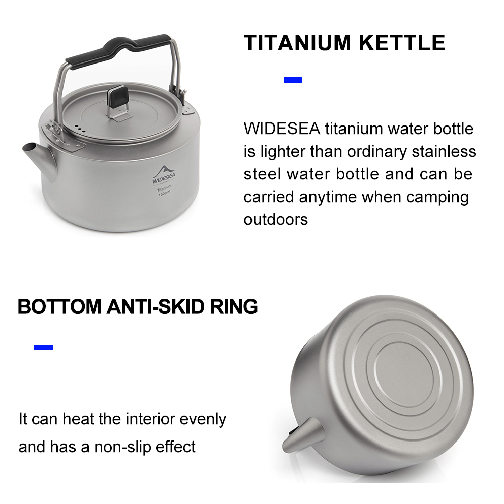 Widesea Camping Titanium Kettl - огляд і ціна Coffee Equipment And Supplies